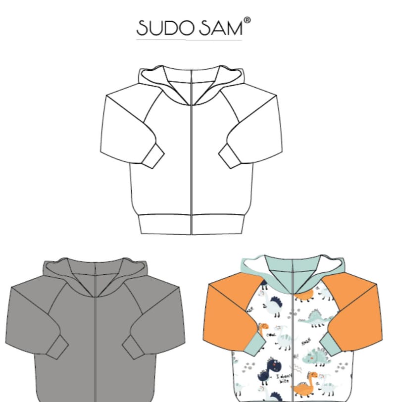 Raglan sweatshirt pdf sewing pattern sewing patterns kids Etsy