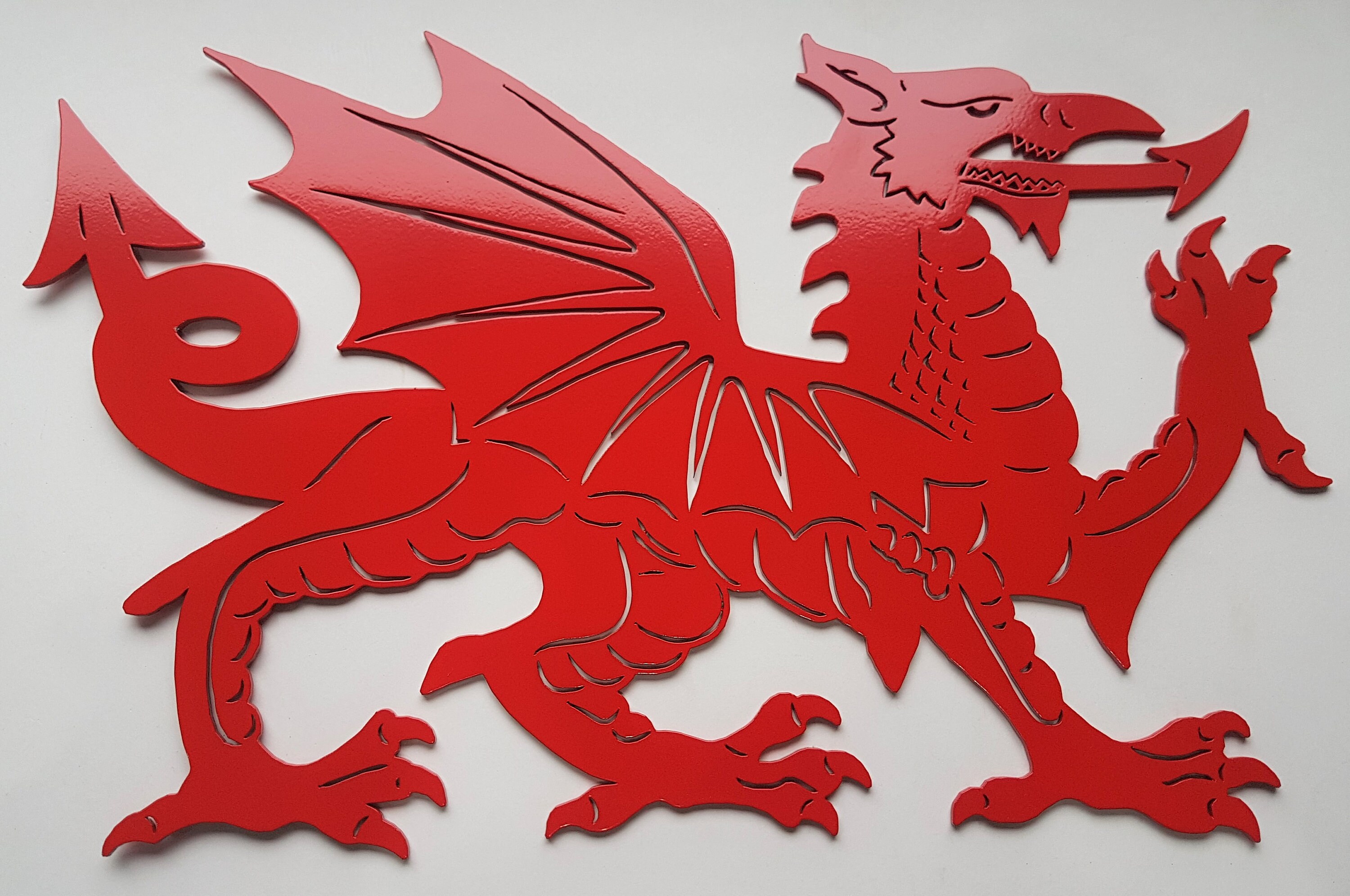 Metal Welsh Dragon Wall Art Metal Welsh Dragon Welsh Dragon Etsy