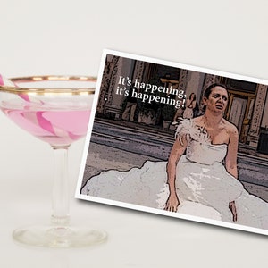 Demoiselles d'honneur, EVJF, Shower nuptiale, Mariage, Carte de voeux, Illustration, Cartes de correspondance, Cartes amusantes