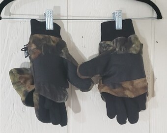 Vintage Camo Hunting Gloves: Thinsulate Youth/Small FREE SHIPPING!