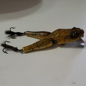 Vintage Paw Paw Wotta Frog Fishing Lure Tackle Bait Green With