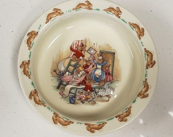 Vintage Bunnykins Royal Doulton Bowl  - Family Wallpapering - FREE SHIPPING!!