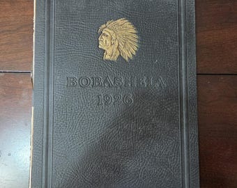 Antique 1926 Bobashela Trenton NJ High School Yearbook - FREE SHIPPING!!