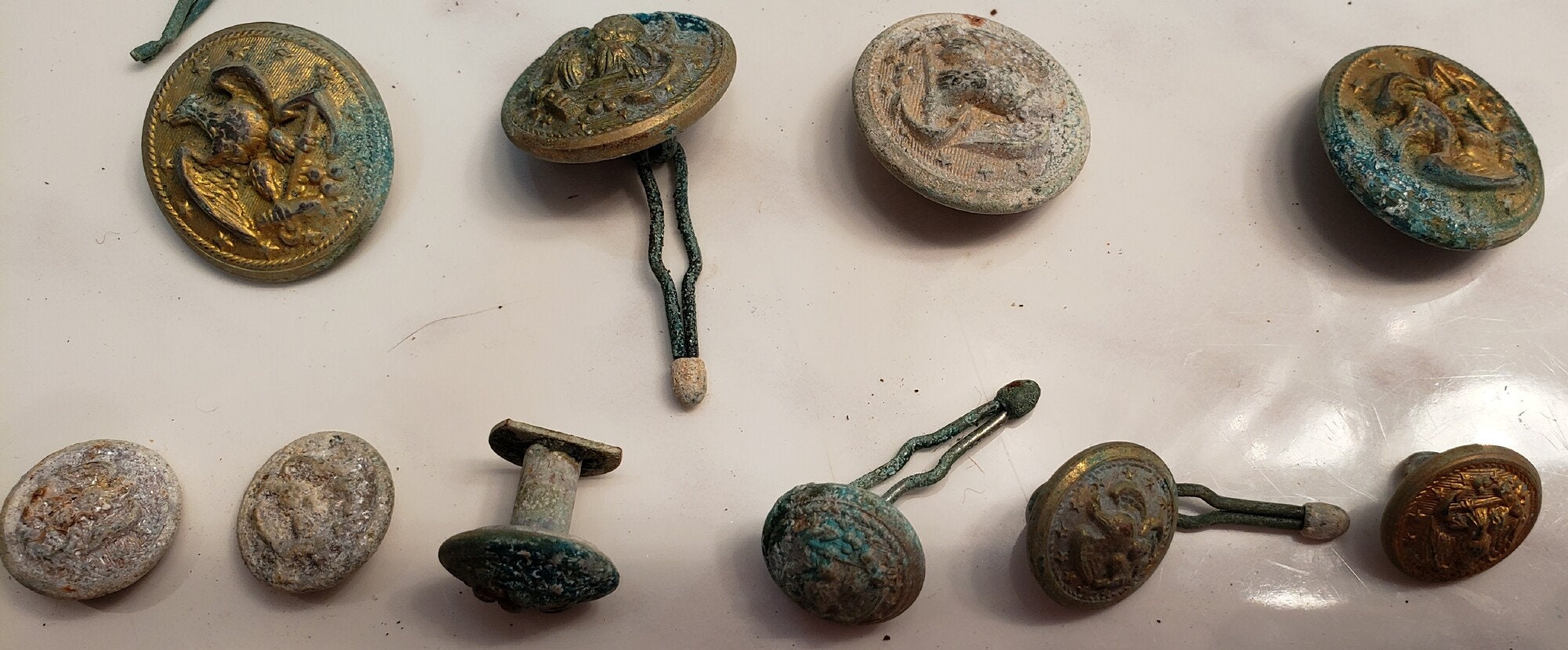 23 Vintage WWI and WWII U.S. Navy Military Coat Buttons FREE Etsy