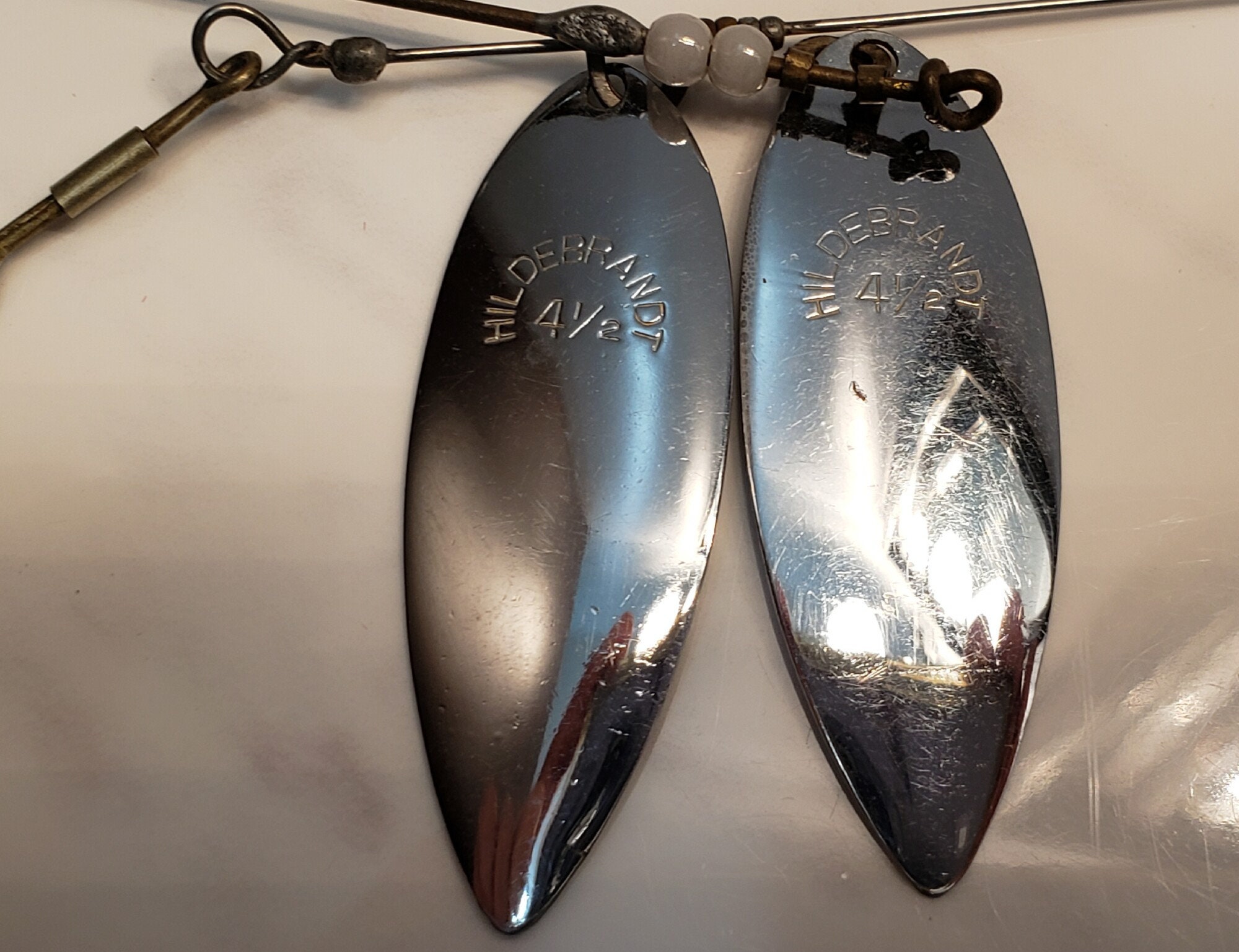 2 Vintage Hildebrandt 4.5 Steel Fishing Lures FREE SHIPPING -  Denmark