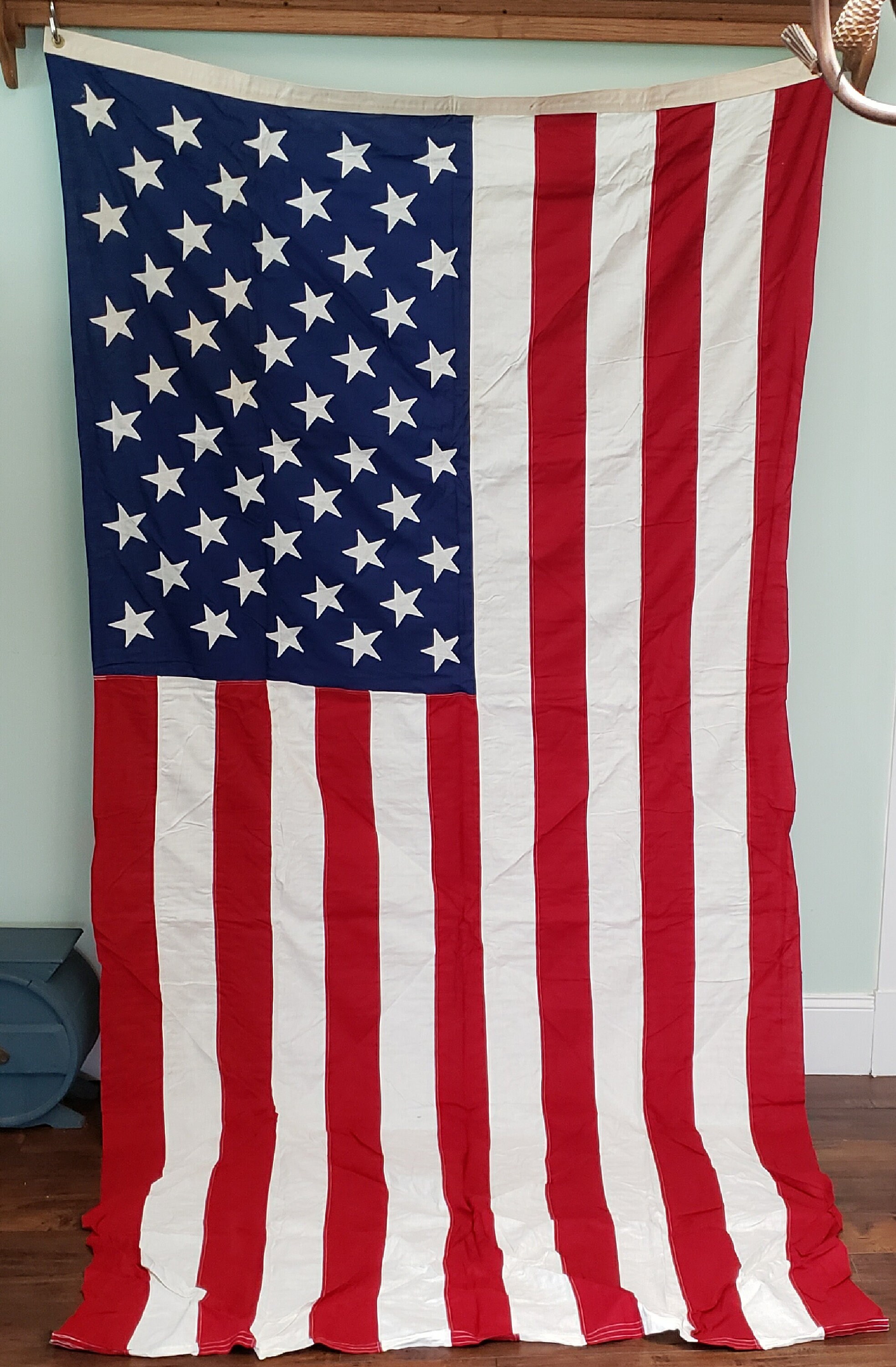 クラシック Vintage Forge Valley Flag National American US 5X9 Star 50 アンティーク雑貨