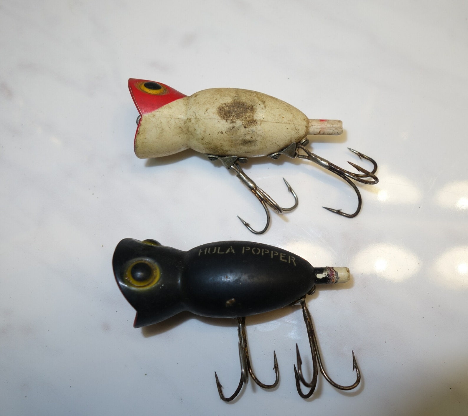 2 Vintage Fred Arbogast Hula Popper Fishing Lures FREE Etsy