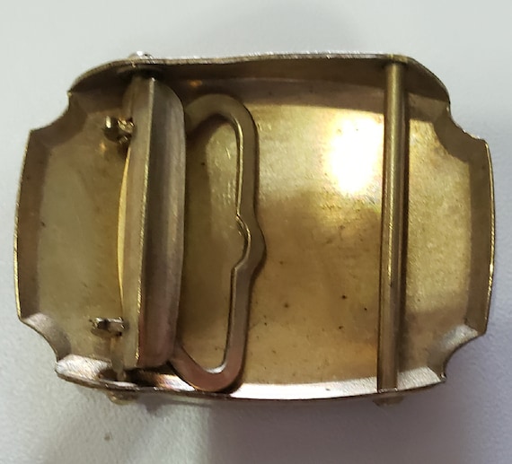 Vintage Men's Engravable Gold Belt Buckle - FREE … - image 3