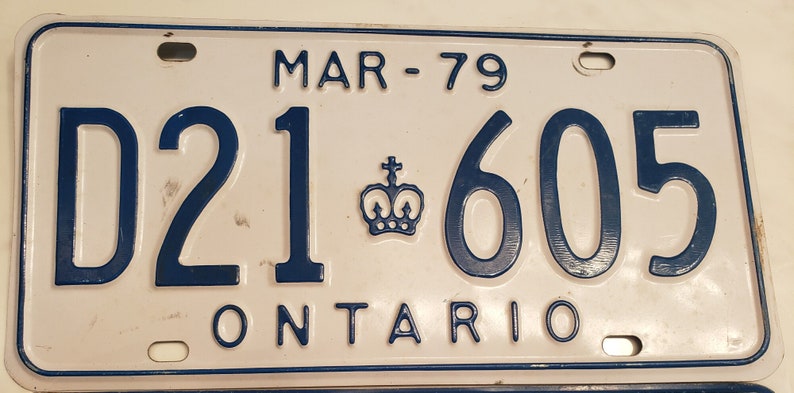 picture Ontario License Plate Svg 2 vintage 1979 and 1980 ontario canada