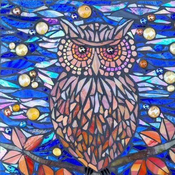 Owl Mosaic Etsy UK