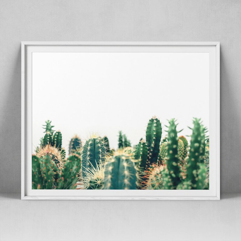Printable Cactus Print Cacti Wall Art South Western Decor Etsy