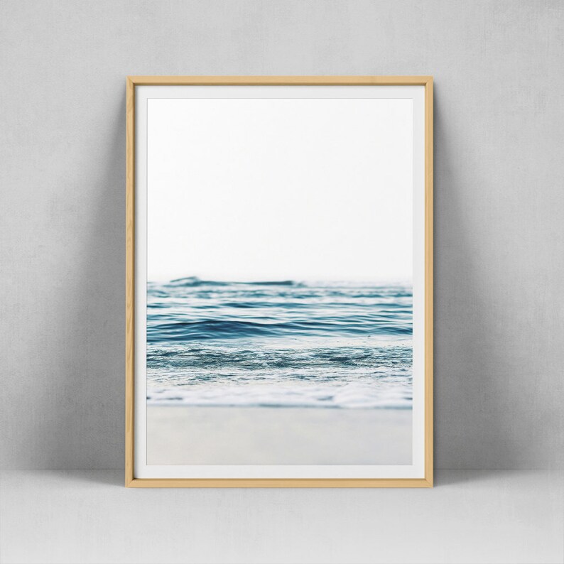 Ocean Wall Art Wave Print Beach Wall Art Set Of 3 Prints Etsy