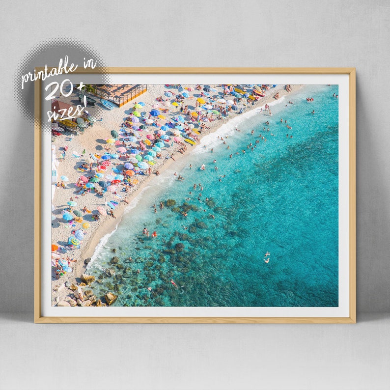 Aerial Beach Photography Coastal Wall Art Ocean Print Drone Etsy