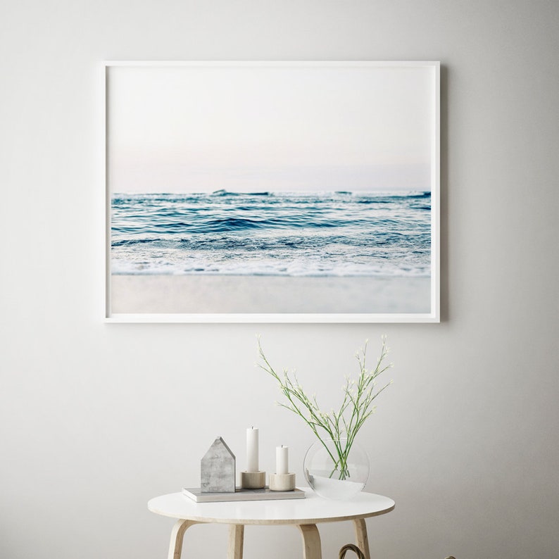 Beach Wall Art Print Printable Ocean Print Coastal | Etsy