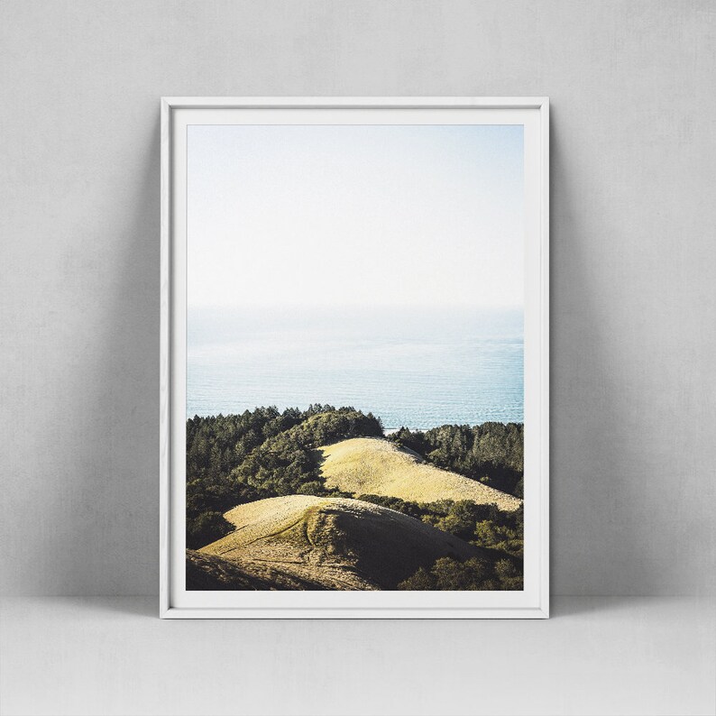 Minimalist Landscape Wall Art Woodland Print Coastal Photo Etsy
