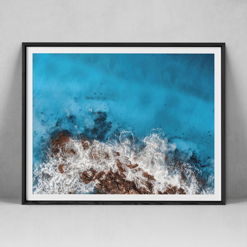 Coastal Print Ocean Wall Art Beach Poster Coastal Etsy