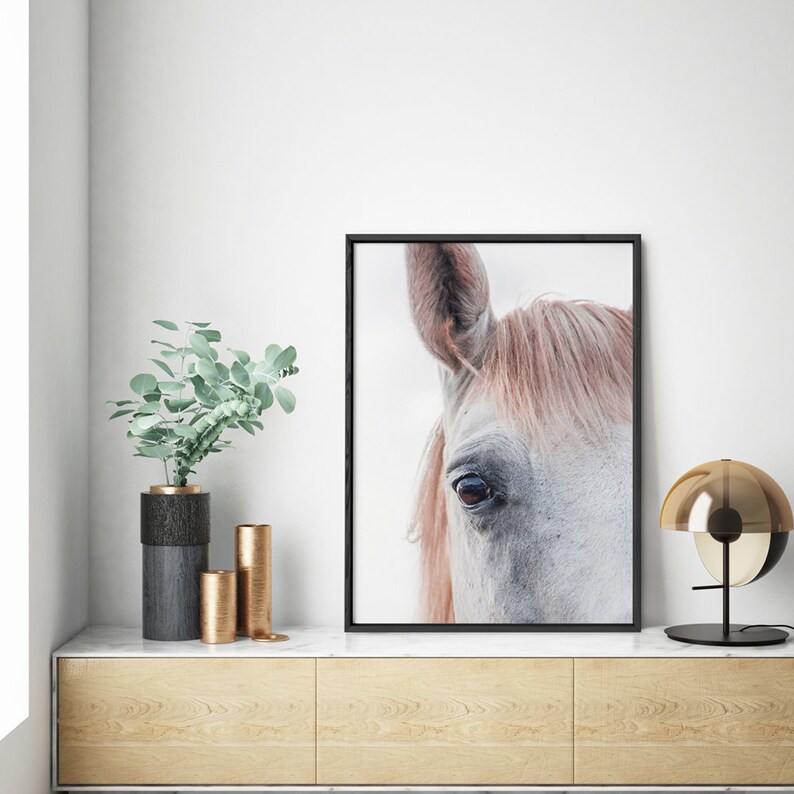 Horse Wall Art Horse Printable Large Bohemian Poster | Etsy