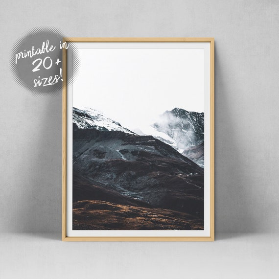 Mountain Print Landscape Photography Mountains Photography PRINT Scandinavian Wall Art 136 Modern Minimalist