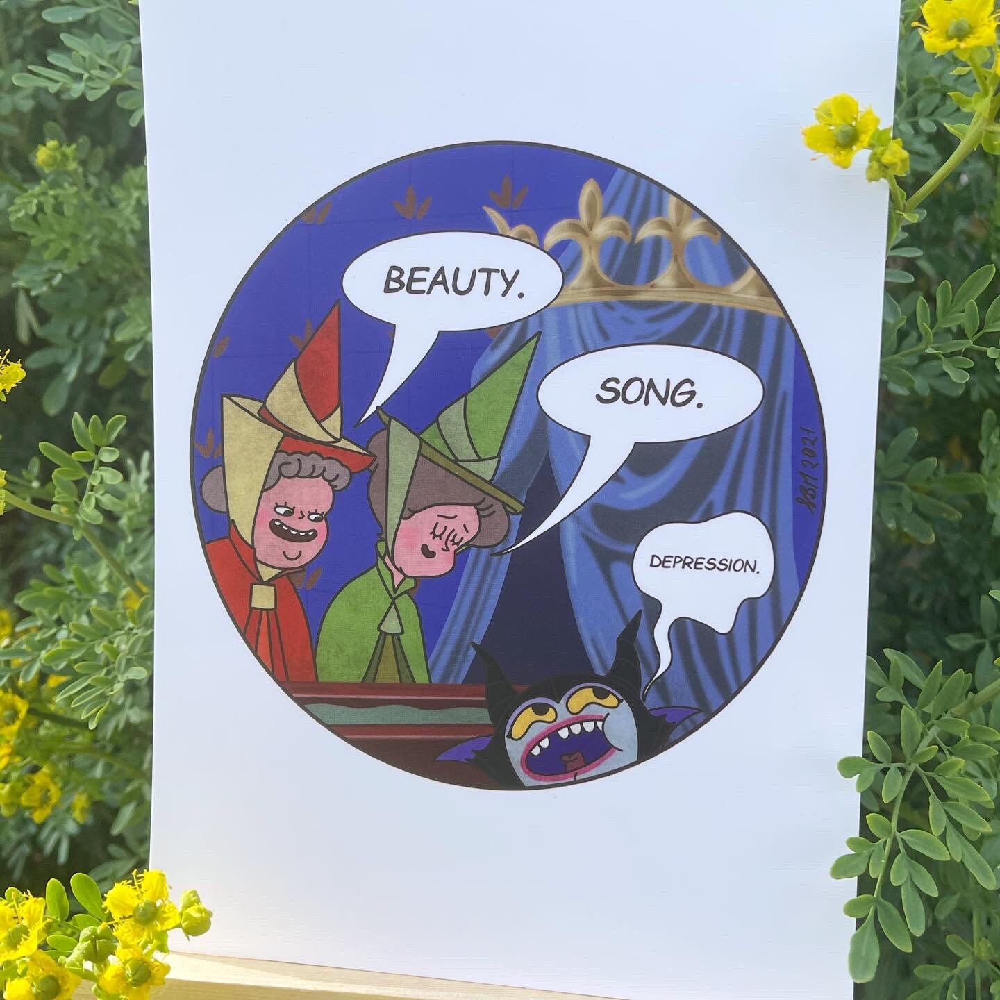 The Third Gift A5 Disney Inspired Sleeping Beauty Maleficent - Etsy