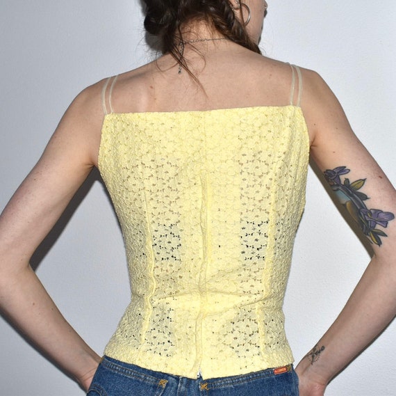 Pastel Eyelet & Organza Tank - image 4