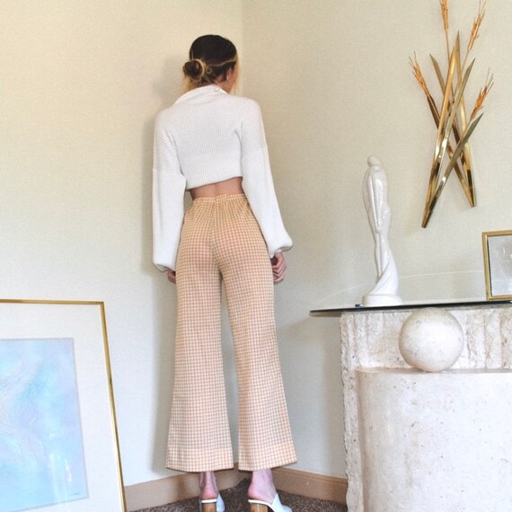 Vintage Checkered Kick Flares - W24/25