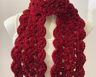 Super soft crochet scarf