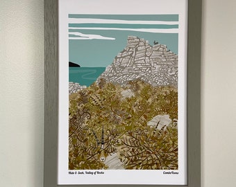 A4, Art Print, “Hide & Seek, Valley of Rocks”, Families in Grief, charity, digital, art, signed, mounted, unframed/framed