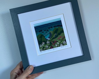 Impresión giclée «Piscina marina, túneles y playas», original, digital, arte