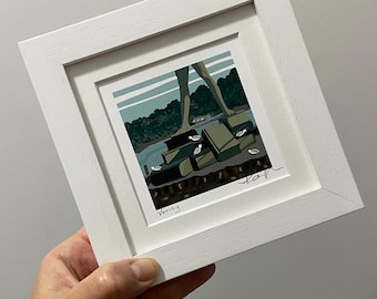 Miniatura, Arte, Giclée, Impresión “Verity”, digital, arte, firmada, montada, enmarcada