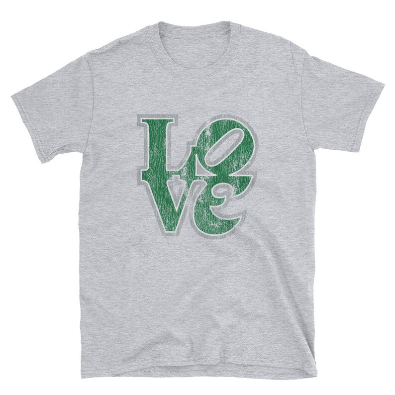 Philadelphia Love Park Logo Eagles Vintage Style Print T-shirt - Etsy