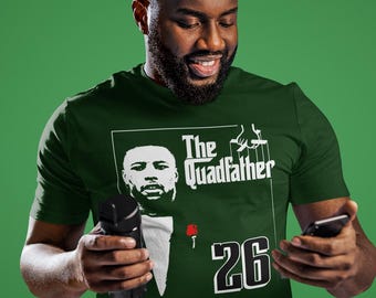 The Quadfather Saquon Barkley Philadelphia Eagles Fan Shirt Quads 26 Quadzilla South Philly Go Birds Delco Italian Mafia Unisex T-Shirt