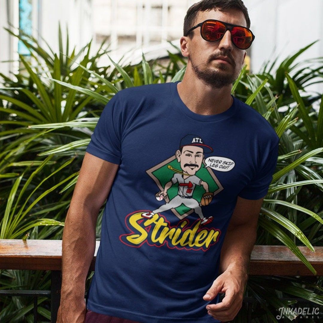 Atlanta Braves Retro Baseball Caricature T Shirt