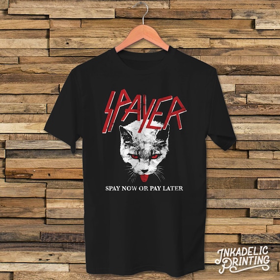 Hail Satan T-Shirt Red Distressed Letters Retro Vintage Look Hail Satan T-Shirt Red Distressed Letters Retro Vintage Look