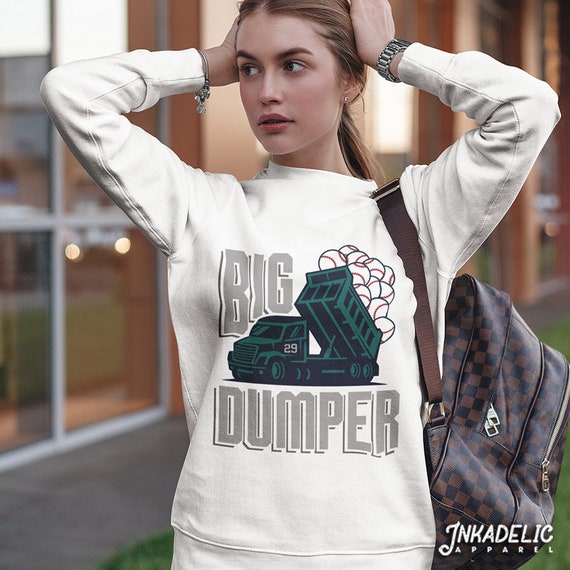 InkadelicApparel Big Dumper Cal Raleigh Seattle Mariners Funny Fan Gear Catcher Baseball Julio Rodriguez Luis Castillo Ken Griffey Jr Unisex Sweatshirt