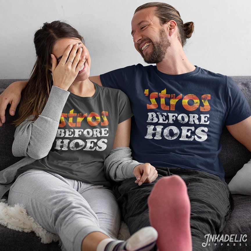 Stros Before Hoes Funny Astros 'stros Shirt Houston -  Norway