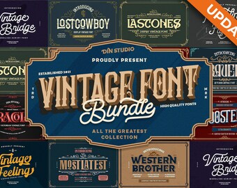 Download Vintage Font Svg Etsy
