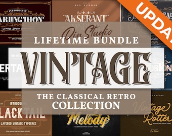 Download Vintage Font Svg Etsy