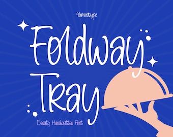 Foldaway Tray Handwritten Font | Modern Script Font for Canva, Cricut & Procreate