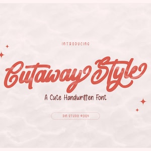Estilo recortado: bonitas letras escritas a mano para Canva, Cricut, Procreate, Descarga instantánea
