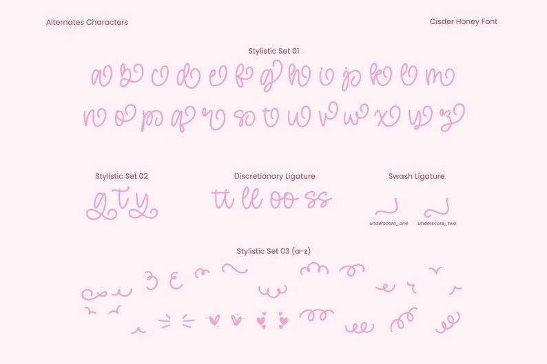 Cisder Honey Verspielte Schriftart für Canva, Cricut & Procreate | Sofort Download Bild 9