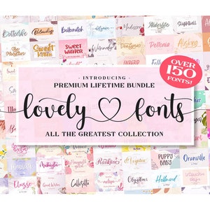 Chic Script & Handwritten Font Bundle - Perfect for Cricut, Wedding, Branding, Procreate