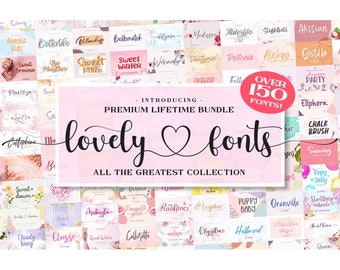 Chic Script & Handwritten Font Bundle - Perfect for Cricut, Wedding, Branding, Procreate