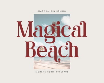 Magical Beach Serif Font | Modern Branding Font for Canva, Cricut & Procreate