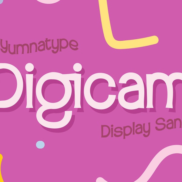 Digicam-Display Serif Font | Canva Fonts | Cricut Fonts |Procreate Font | Instant Digital Download | Procreate