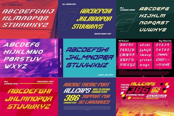 Racing Car Racing Car Font Car Racing Fonts Free Colab