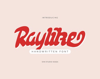 Raylike Handwritten Font - Instant Download for Cricut & Procreate