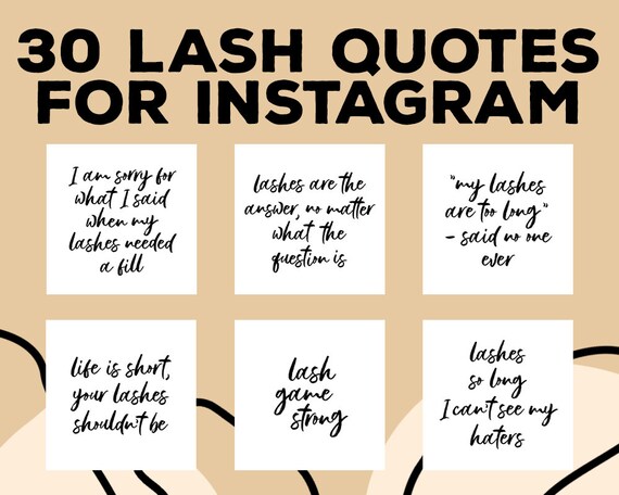 Featured image of post Lashes Quotes For Instagram : Have an original instagram quotes for the one you love customized easily with our web app for graphic design, brought to you by designbold.