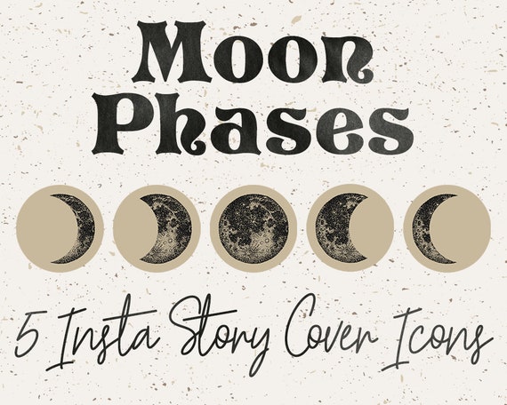 Lune Insta Histoire Couverture Icônes Yoga Instagram Faits Saillants Couvertures Moon Phases Instagram Histoires Sorcière Marque Boho Noir Beige