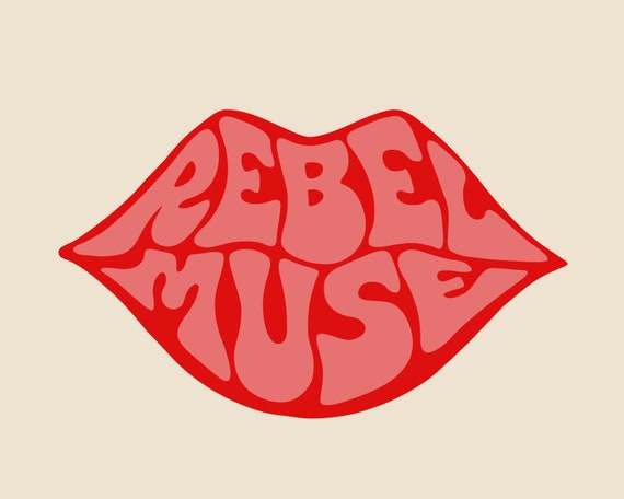 Psychedelic Logo Lips, Retro Logo 70s, Vintage Logo Kiss, Funky Logo  Hippie, Trippy Logo Rock Band, 60s Logo Instagram, Fashion Logo - Etsy
