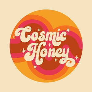 Retro Logo Groovy 70s Logo Funky Round Logo Instagram - Etsy